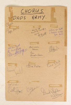 Lot 19 - DAD'S ARMY (BBC SITCOM 1968-1977) - FULL CAST AUTOGRAPHS