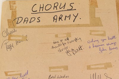 Lot 19 - DAD'S ARMY (BBC SITCOM 1968-1977) - FULL CAST AUTOGRAPHS