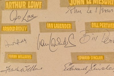 Lot 19 - DAD'S ARMY (BBC SITCOM 1968-1977) - FULL CAST AUTOGRAPHS