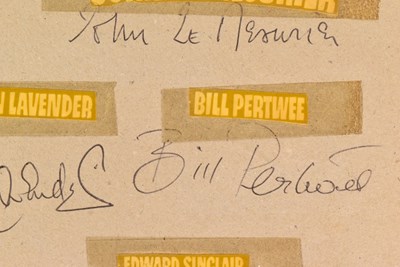 Lot 19 - DAD'S ARMY (BBC SITCOM 1968-1977) - FULL CAST AUTOGRAPHS