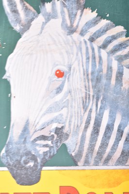 Lot 164 - ZEBRA GRATE POLISH - VINTAGE ADVERTISING ENAMEL SIGN