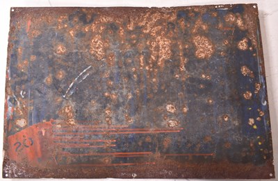 Lot 164 - ZEBRA GRATE POLISH - VINTAGE ADVERTISING ENAMEL SIGN