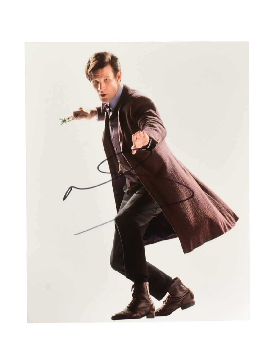 Lot 113 - DOCTOR WHO - MATT SMITH (ELEVENTH DOCTOR) - SIGNED 8X10" PHOTO