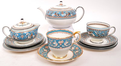 Lot 180 - WEDGWOOD - FLORENTINE - EARLY 20TH CENTURY PORCELAIN PART TEA SET