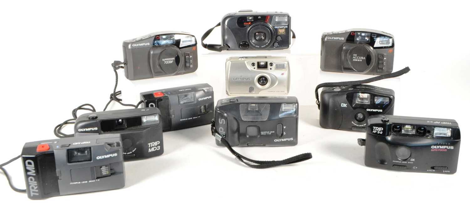 Lot 357 - OLYMPUS - COLLECTION OF 35MM COMPACT CAMERAS