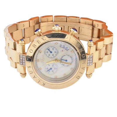 Lot 368 - KLAUD KOBEK COUTURE SPORT DIAMOND SET WRISTWATCH