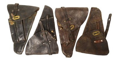 Lot 186 - WWII SECOND WORLD WAR SWEDISH M40 PISTOL HOLSTERS