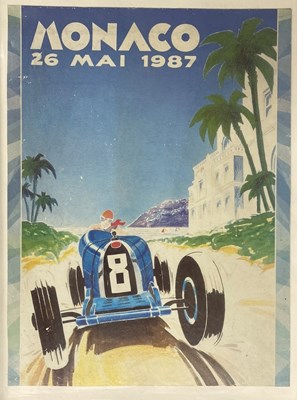 Lot 58 - MONACO 1987 - VINTAGE POSTER ON CARD