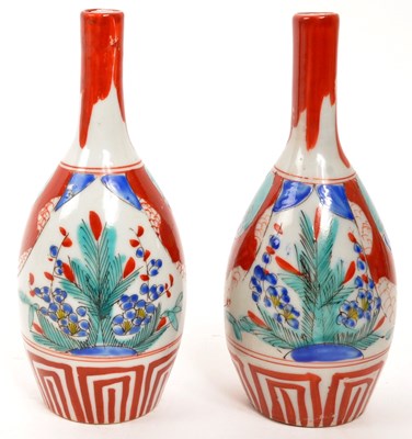 Lot 364 - PAIR OF VINTAGE JAPANESE SAKE BOTTLES