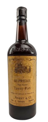 Lot 197 - SUPREME VERY FINEST TAWNY PORT AVERY & CO BOTTLE
