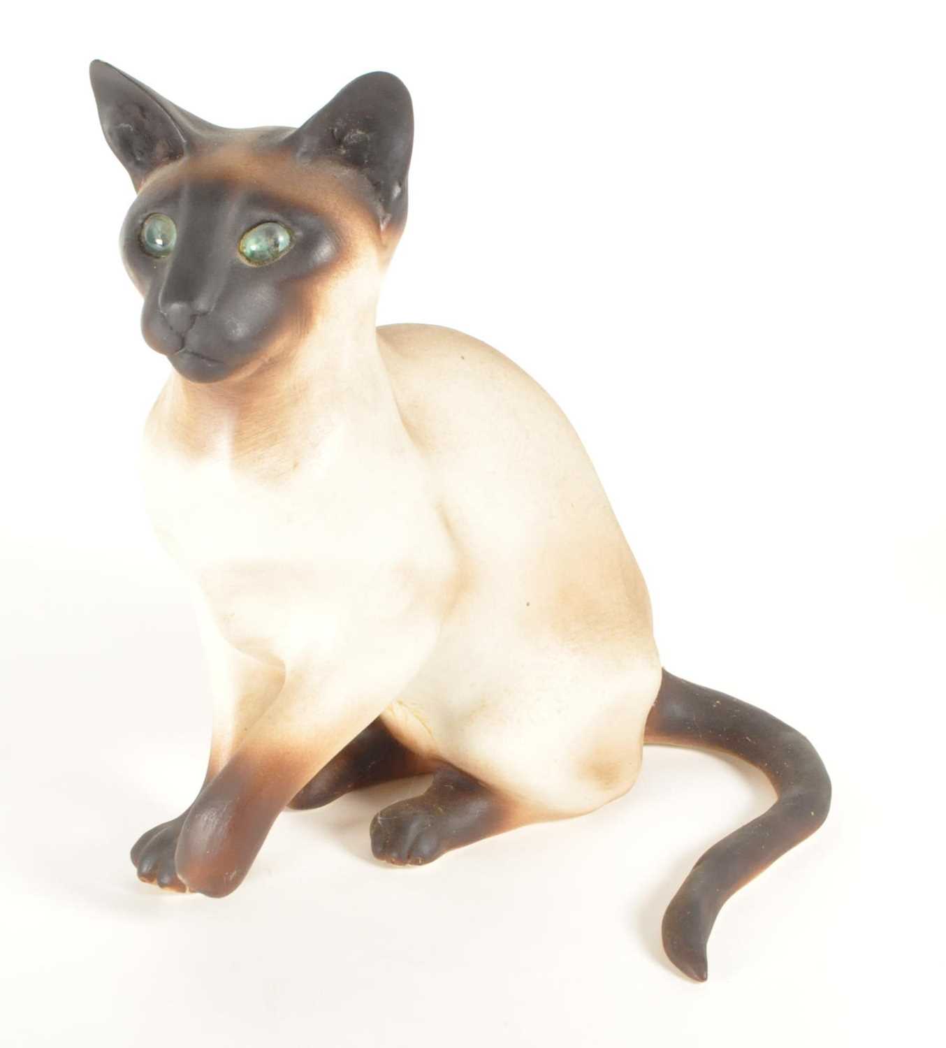 Lot 139 - MIKE HINTON - 2001 CONTEMPORARY POTTERY CAT SCULPTURE