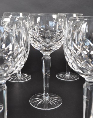 Lot 178 - WATERFORD, IRELAND - TWELVE HOCK DRINKING CRYSTAL GLASSES