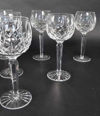 Lot 178 - WATERFORD, IRELAND - TWELVE HOCK DRINKING CRYSTAL GLASSES