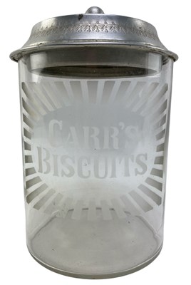 Lot 5 - CARR'S BISCUITS - EARLY 20TH CENTURY ADVERTISING JAR