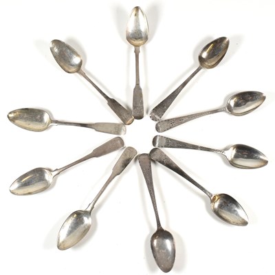 Lot 44 - COLLECTION OF 19TH CENTURY SILVER HALLMARKED SPOONS