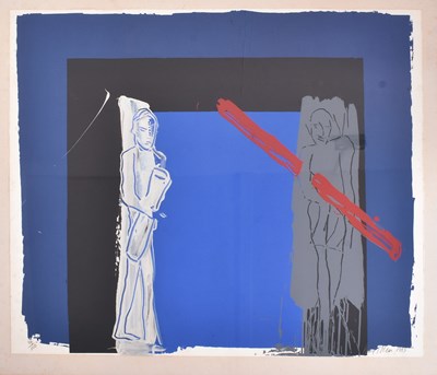 Lot 9 - BRUCE MCLEAN (B. 1944) - TWO FIGURES, 1985