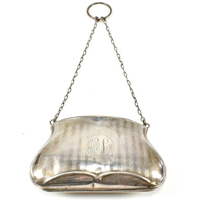 Lot 74 - EDWARDIAN HALLMARKED SILVER LADIES PURSE - 1911