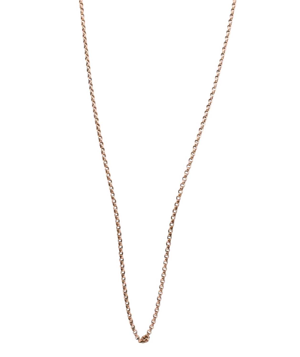 Lot 111 - VICTORIAN 9CT GOLD BELCHER CHAIN