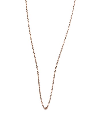 Lot 111 - VICTORIAN 9CT GOLD BELCHER CHAIN