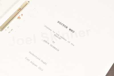 Lot 23 - DOCTOR WHO - JOURNEY TO THE CENTRE OF THE TARDIS (2013) - ORIGINAL PRODUCTION SCRIPTS