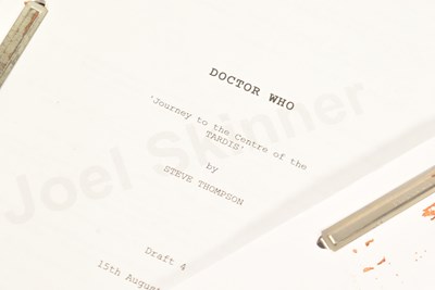 Lot 23 - DOCTOR WHO - JOURNEY TO THE CENTRE OF THE TARDIS (2013) - ORIGINAL PRODUCTION SCRIPTS