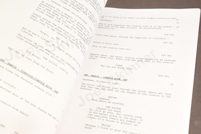 Lot 23 - DOCTOR WHO - JOURNEY TO THE CENTRE OF THE TARDIS (2013) - ORIGINAL PRODUCTION SCRIPTS