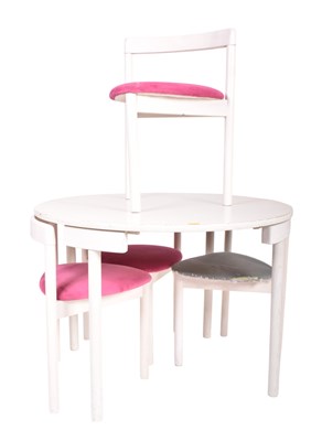 Lot 372 - HANS OLSEN - ROUNDETTE - DANISH MID CENTURY DINING TABLE WITH CHAIRS
