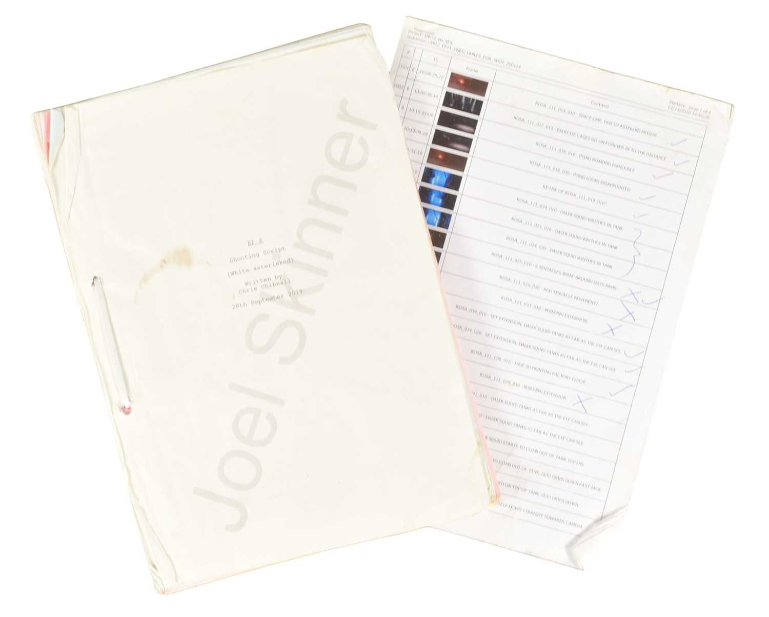 Lot 29 - DOCTOR WHO - REVOLUTION OF THE DALEKS (2021) - ORIGINAL PRODUCTION ITEMS