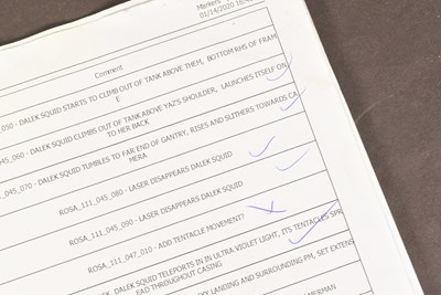 Lot 29 - DOCTOR WHO - REVOLUTION OF THE DALEKS (2021) - ORIGINAL PRODUCTION ITEMS