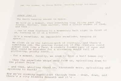 Lot 44 - DOCTOR WHO - THE SNOWMEN (2012) - ORIGINAL PRODUCTION SCRIPT