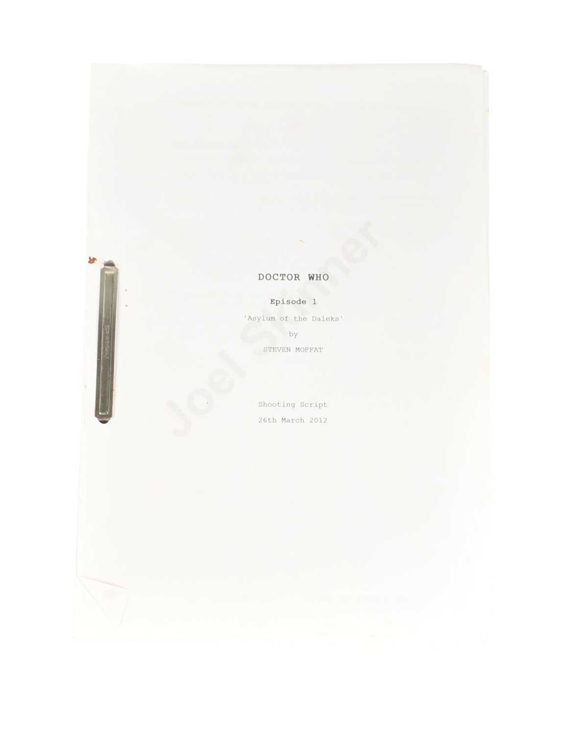 Lot 68 - DOCTOR WHO - ASYLUM OF THE DALEKS (2012) - ORIGINAL PRODUCTION SCRIPT