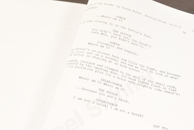 Lot 68 - DOCTOR WHO - ASYLUM OF THE DALEKS (2012) - ORIGINAL PRODUCTION SCRIPT