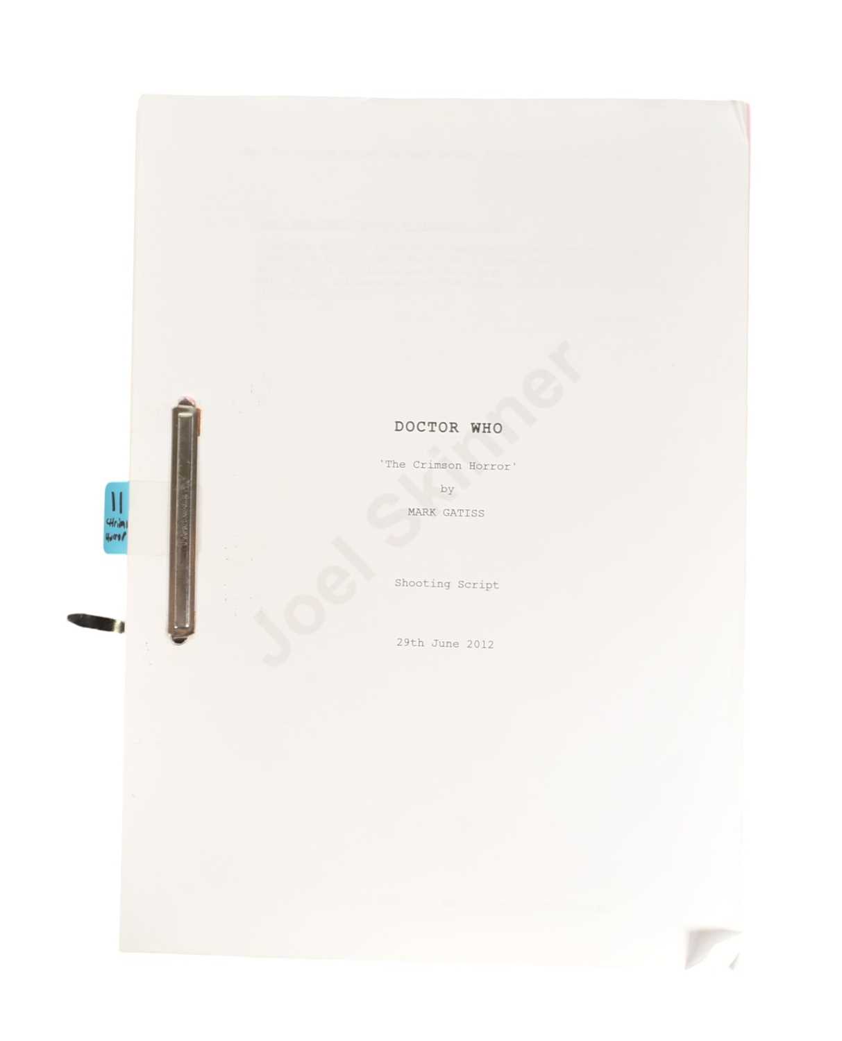 Lot 76 - DOCTOR WHO - THE CRIMSON HORROR (2013) - ORIGINAL PRODUCTION SCRIPT