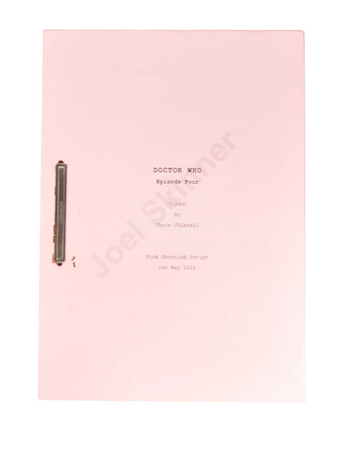 Lot 89 - DOCTOR WHO - THE POWER OF THREE (2012) - ORIGINAL PRODUCTION SCRIPT