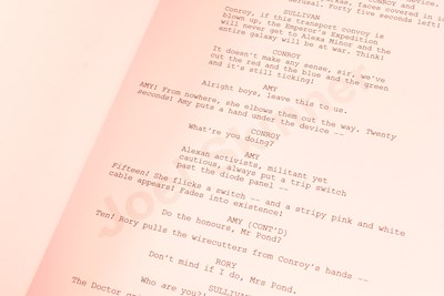 Lot 89 - DOCTOR WHO - THE POWER OF THREE (2012) - ORIGINAL PRODUCTION SCRIPT