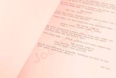 Lot 89 - DOCTOR WHO - THE POWER OF THREE (2012) - ORIGINAL PRODUCTION SCRIPT