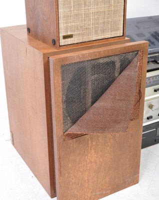 Lot 411 - COLLECTION OF MJUSIC HIFI - DYNACO AMP, TAPE DECK, FISHER SPEAKERS
