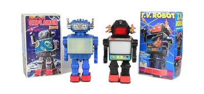 Lot 466 - RETRO TOYS - X2 SPACE ROBOTS