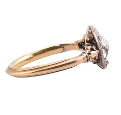 Lot 18 - 19TH CENTURY GEORGIAN DIAMOND CLUSTER RING