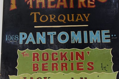 Lot 9 - PANTOMIME - 1968 PRINCESS THEATRE TORQUAY HAND PAINTED POSTER