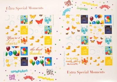 Lot 477 - COLLECTION OF CONTEMPORARY ROYAL MAIL SMILERS STAMP SHEETS