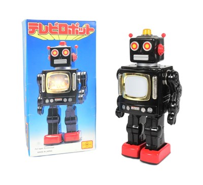 Lot 506 - TINPLATE TOYS - JAPANESE RM TELEVISION ROBOT