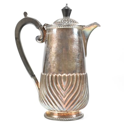 Lot 84 - LATE VICTORIAN HALLMARKED SILVER COFFEE POT