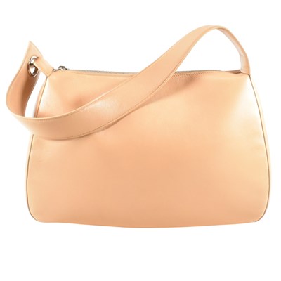Lot 510 - CARTIER BEIGE LEATHER SHOULDER HANDBAG