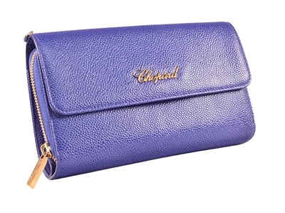 Lot 525 - CHOPARD TOKYO PURPLE LEATHER WALLET BAG