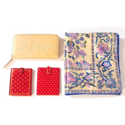 Lot 538 - COLLECTION OF LEATHER WALLETS AND LIBERTY LONDON SCARF