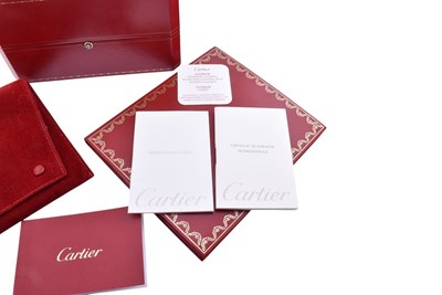Lot 10 - 18CT GOLD CARTIER TANK FRANCAISE LADY'S WRISTWATCH