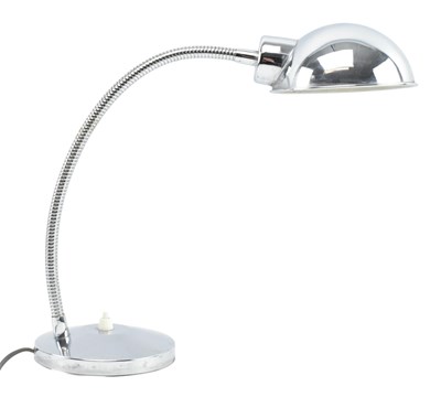 Lot 191 - ITALIAN MINISTRY STYLE MID CENTURY CIRCA 1960S CHROME DESK LAMP
