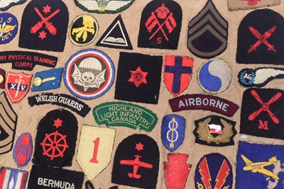 Lot 10 - WWII SECOND WORLD WAR MILITARY PATCH BLANKET