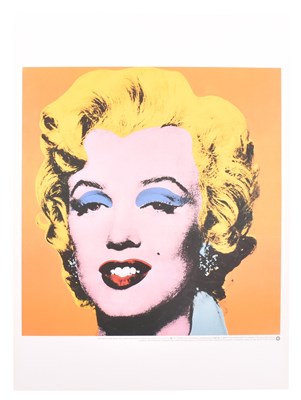 Lot 606 - ANDY WARHOL (1928-1987) - MARILYN - OFFSET LITHOGRAPH ON ORANGE GROUND